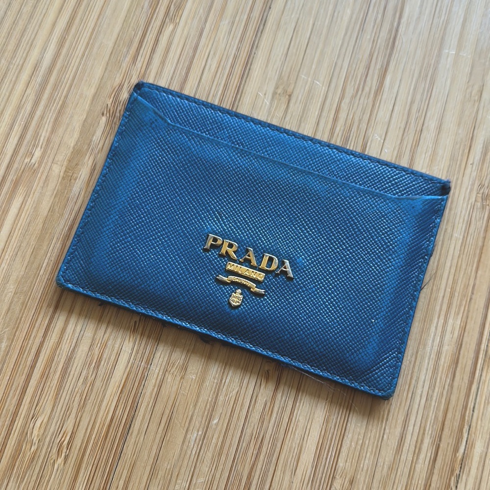 Prada Saffiano Leather Card Holder